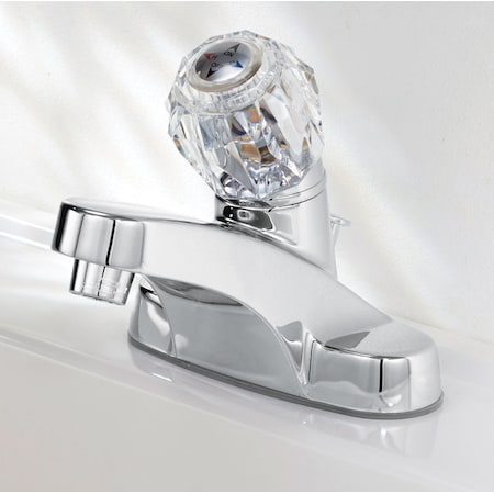 Oakbrook Collection OakBrook Chrome Single-Handle Bathroom Sink Faucet 4 in. 67211W-6001